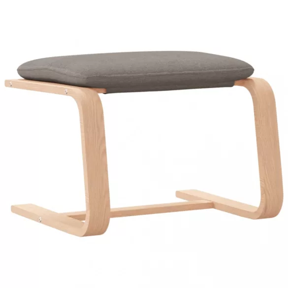 tópszínű szövet lábzsámoly 51x41x40 cm