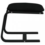 fekete szövet lábzsámoly 51x41x40 cm