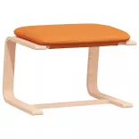 sötétsárga szövet lábzsámoly 51x41x40 cm