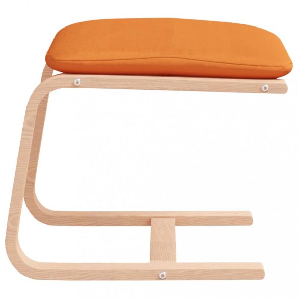 sötétsárga szövet lábzsámoly 51x41x40 cm