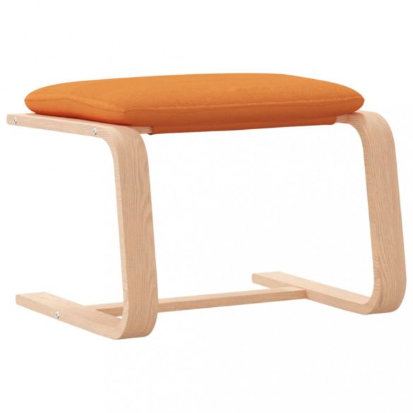 sötétsárga szövet lábzsámoly 51x41x40 cm