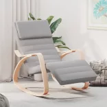 világosszürke szövet hintaszék