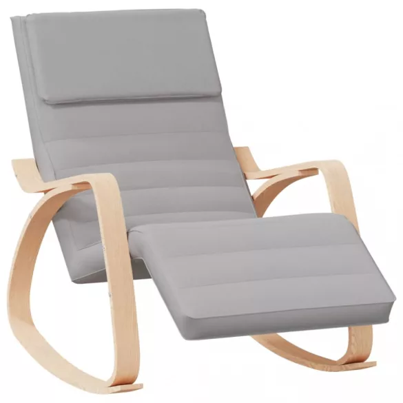 világosszürke szövet hintaszék