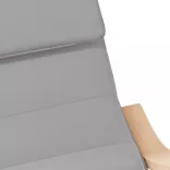 világosszürke szövet hintaszék