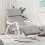 világosszürke szövet hintaszék