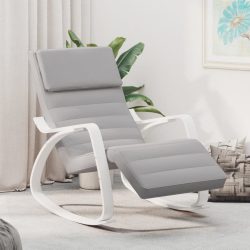 világosszürke szövet hintaszék