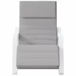 világosszürke szövet hintaszék