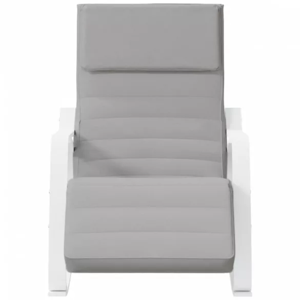 világosszürke szövet hintaszék