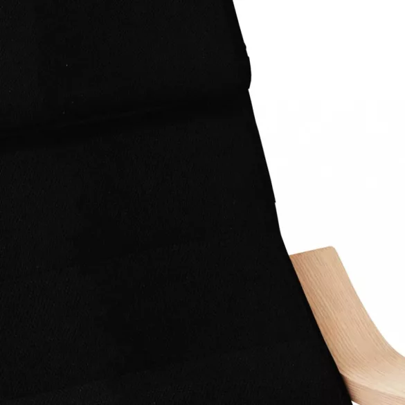 fekete szövet hintaszék