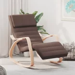 sötétbarna szövet hintaszék