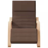 sötétbarna szövet hintaszék