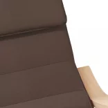 sötétbarna szövet hintaszék