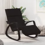 fekete szövet hintaszék