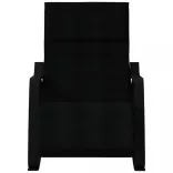 fekete szövet hintaszék