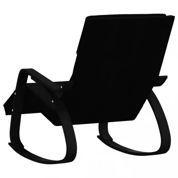 fekete szövet hintaszék