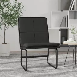 fekete műbőr pihenőszék 54 x 75 x 76 cm