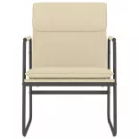 krémszínű szövet pihenőszék 55 x 64 x 80 cm