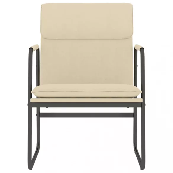 krémszínű szövet pihenőszék 55 x 64 x 80 cm