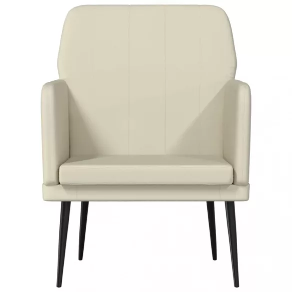 krémszínű műbőr fotel 61 x 78 x 80 cm