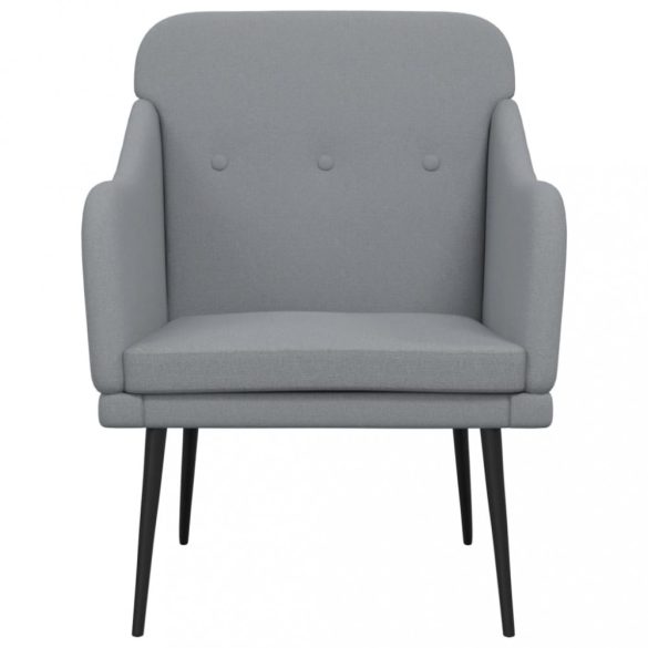 világosszürke szövetfotel 63 x 76 x 80 cm