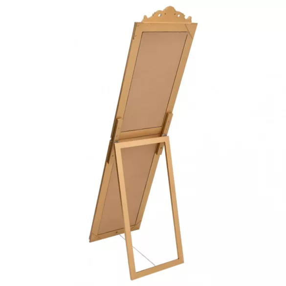 aranyszínű szabadon álló tükör 40 x 160 cm
