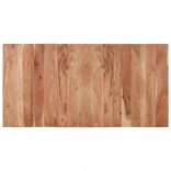 fekete tömör akácfa étkezőasztal 140 x 70 x 76 cm