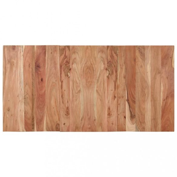 fekete tömör akácfa étkezőasztal 140 x 70 x 76 cm