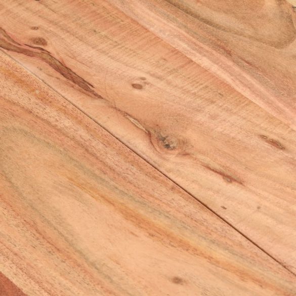 fekete tömör akácfa étkezőasztal 140 x 70 x 76 cm