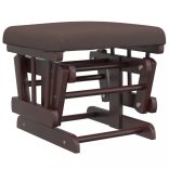 barna szövet siklófotel zsámollyal