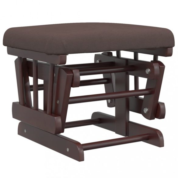 barna szövet siklófotel zsámollyal