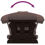 barna szövet siklófotel zsámollyal