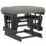 világosszürke szövet siklófotel zsámollyal