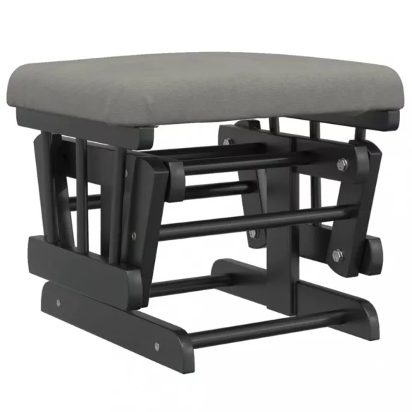 világosszürke szövet siklófotel zsámollyal