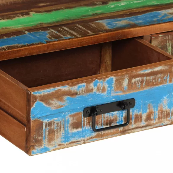 tömör újrahasznosított fa TV-szekrény 120 x 30 x 45 cm