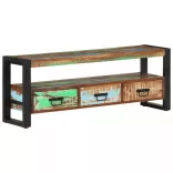 tömör újrahasznosított fa TV-szekrény 120 x 30 x 45 cm