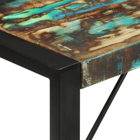 tömör újrahasznosított fa étkezőasztal 120 x 55 x 76 cm