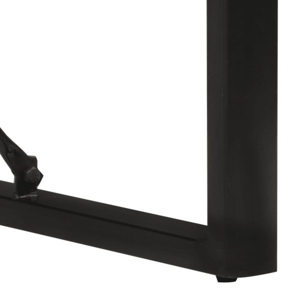 tömör újrahasznosított fa étkezőasztal 120 x 55 x 76 cm