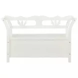 fehér tömör fenyőfa pad 107 x 45 x 75,5 cm