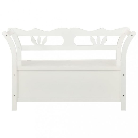 fehér tömör fenyőfa pad 107 x 45 x 75,5 cm