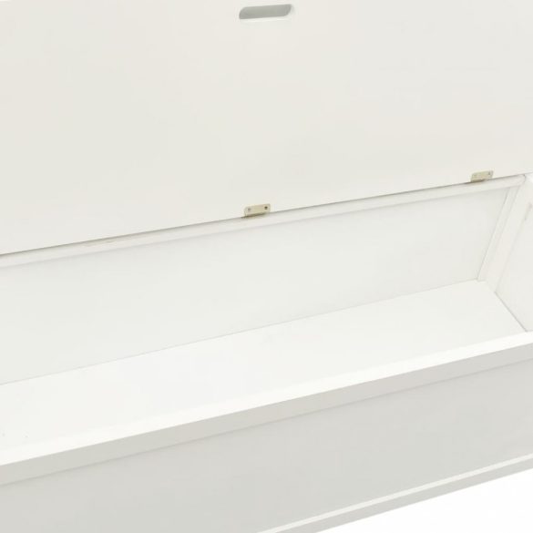 fehér tömör fenyőfa pad 107 x 45 x 75,5 cm