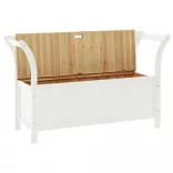 fehér tömör fenyőfa pad 107 x 45 x 75,5 cm