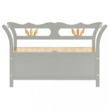 szürke tömör fenyőfa pad 107 x 45 x 75,5 cm