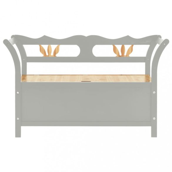 szürke tömör fenyőfa pad 107 x 45 x 75,5 cm