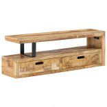 tömör mangófa TV-állvány (118-200) x 30 x 40 cm