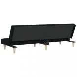 fekete szövet kanapéágy