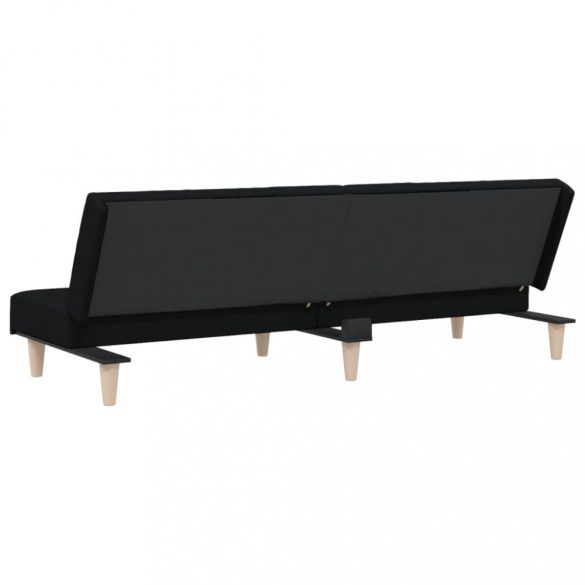 fekete szövet kanapéágy