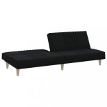 fekete szövet kanapéágy