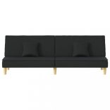 fekete szövet kanapéágy