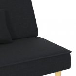 fekete szövet kanapéágy