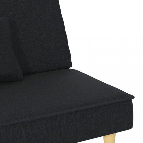 fekete szövet kanapéágy